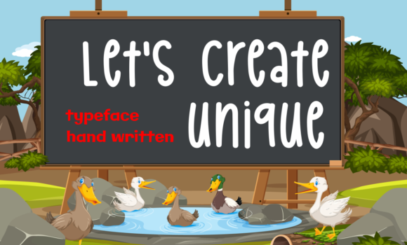 Let's Create Unique Font - Featured Image