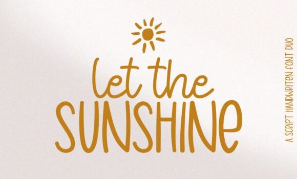 Let the Sunshine Font - Featured Image