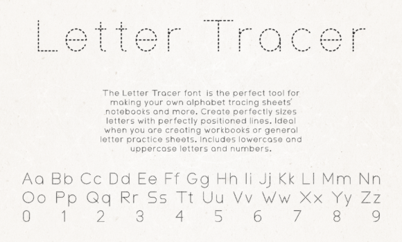 Letter Tracer Font Fonts Free Download Letter Tracer Font - Featured Image
