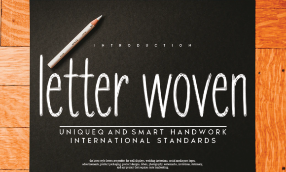 Letter Woven Font Fonts Free Download Letter Woven Font - Featured Image