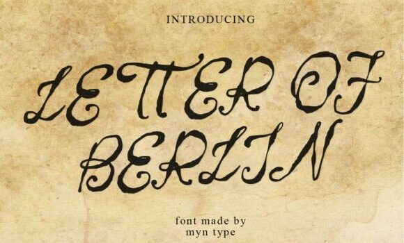 Letter of Berlin Font Fonts Free Download Letter of Berlin Font - Featured Image