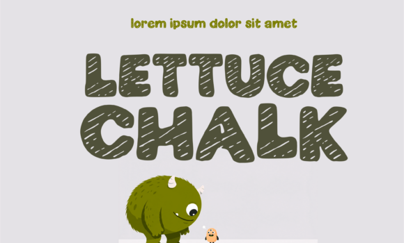 Lettuce Chalk Font - Featured Image