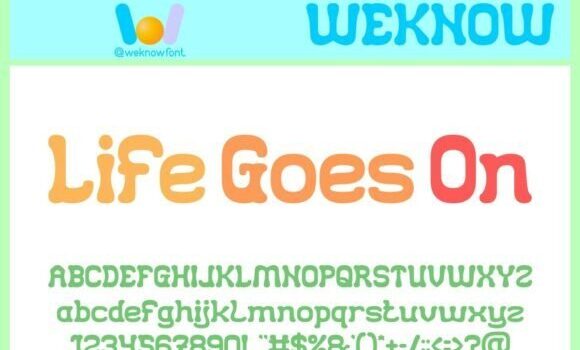Life Goes on Font - Featured Image