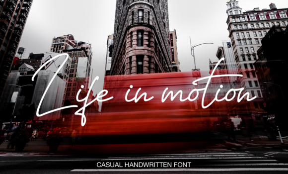 Life in Motion Font - Featured Image