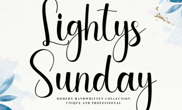 Lightys Sunday Font - Featured Image