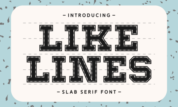 Like Lines Font - Featured Image