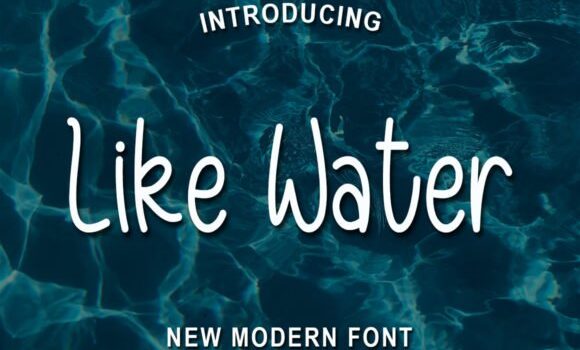 Like Water Font Fonts Free Download Like Water Font - Featured Image