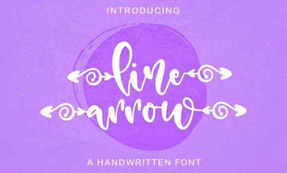 Line Arrow Font - Featured Image