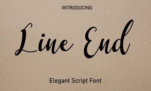 Line End Font - Featured Image