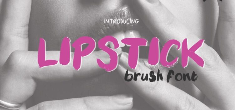 Lipstick Brush Font - Featured Image