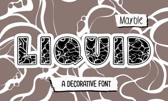 Liquid Marble Font - Featured Image