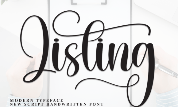 Listing Font Fonts Free Download Listing Font - Featured Image