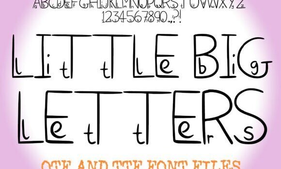 Little Big Letters Font - Featured Image