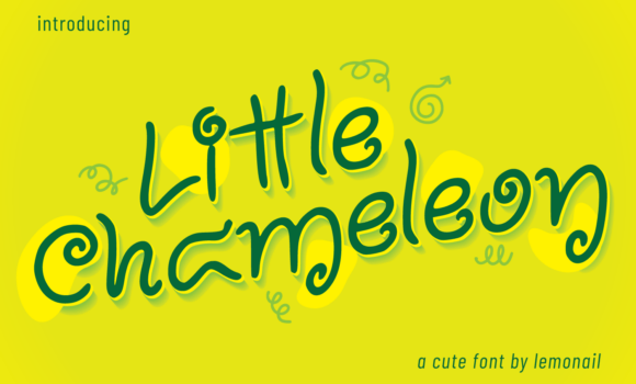 Little Chameleon Font - Featured Image