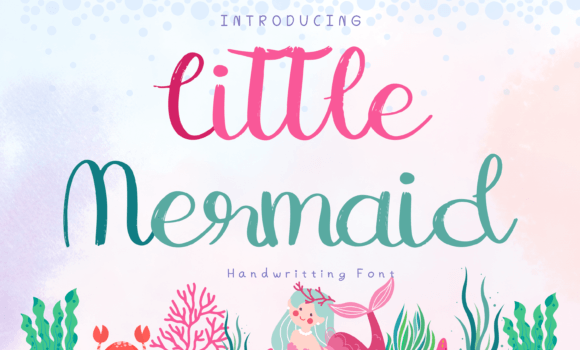 Little Mermaid Font - Featured Image