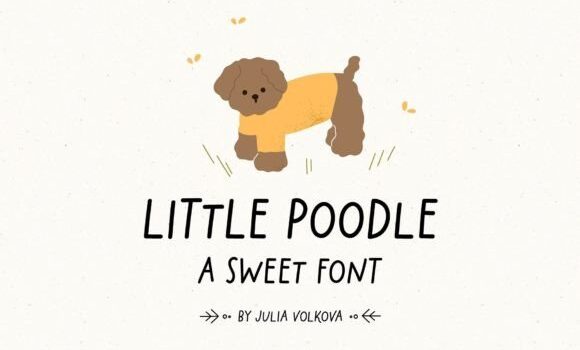 Little Poodle Font - Featured Image