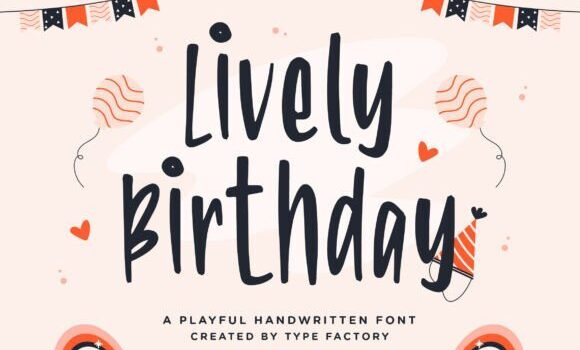 Lively Birthday Font - Featured Image