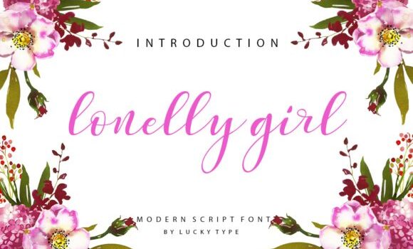 Lonelly Girl Font - Featured Image