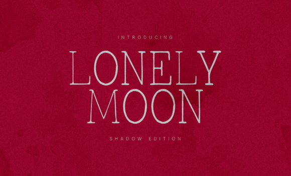 Lonely Moon Font - Featured Image
