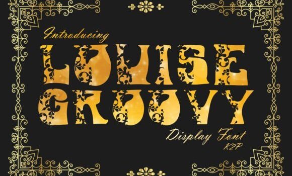 Louise Groovy Font - Featured Image