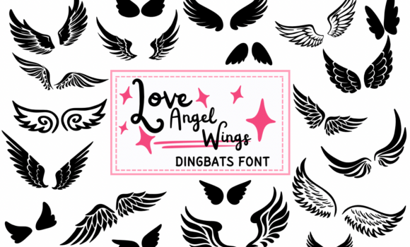 Love Angel Wings Font Fonts Free Download Love Angel Wings Font - Featured Image