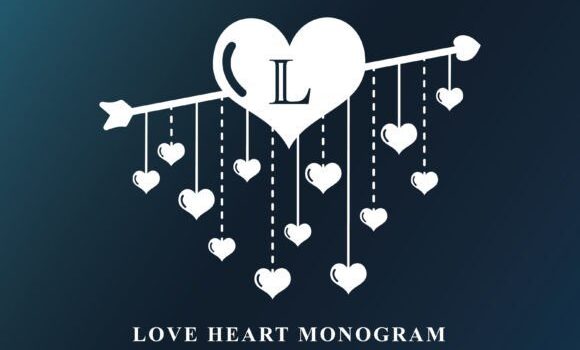 Love Heart Monogram Font - Featured Image