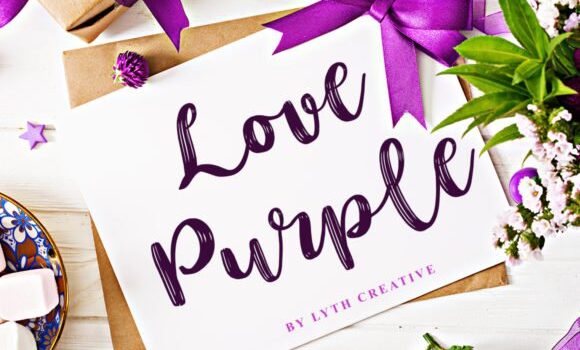 Love Purple Font - Featured Image