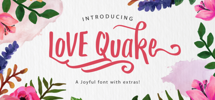 Love Quake Font - Featured Image