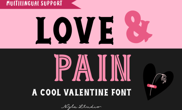 Love and Pain Font - Featured Image