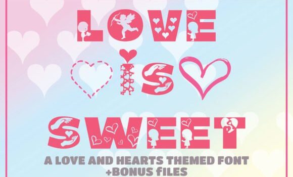 Love is Sweet Font - Featured Image