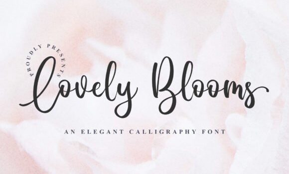 Lovely Blooms Font - Featured Image