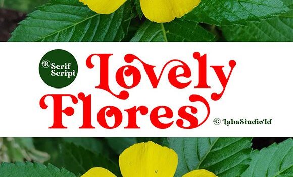 Lovely Flores Font - Featured Image