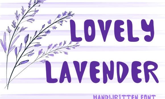 Lovely Lavender Font - Featured Image