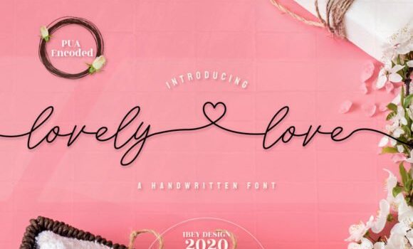 Lovely Love Font - Featured Image