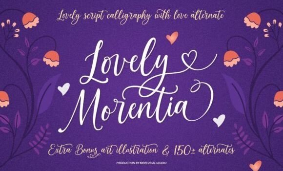 Lovely Morentia Font - Featured Image
