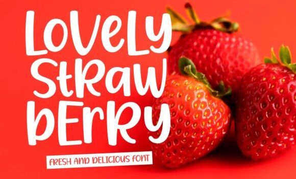 Lovely Strawberry Font Fonts Free Download Lovely Strawberry Font - Featured Image