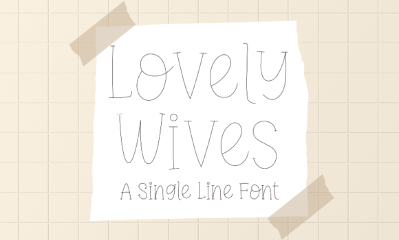 Lovely Wives Font - Featured Image