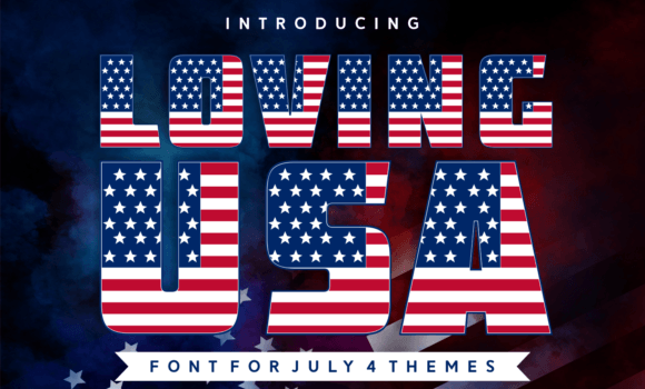 Loving Usa Font - Featured Image