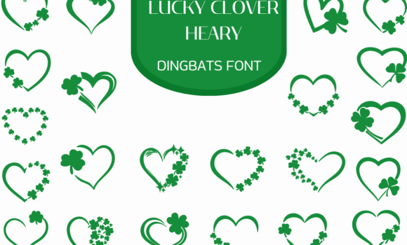Lucky Clover Hearts Font - Featured Image