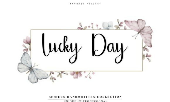 Lucky Day Font Font - Featured Image