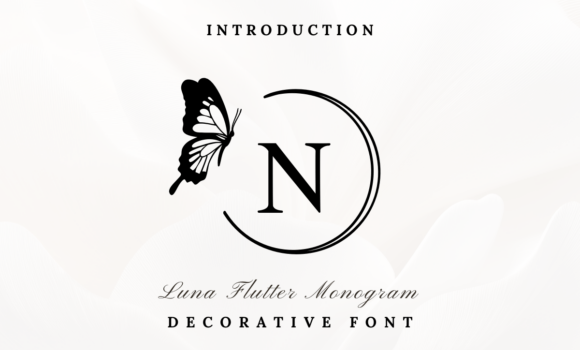 Luna Flutter Monogram Font Fonts Free Download Luna Flutter Monogram Font - Featured Image
