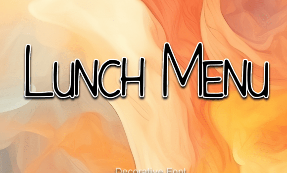 Lunch Menu Font Fonts Free Download Lunch Menu Font - Featured Image