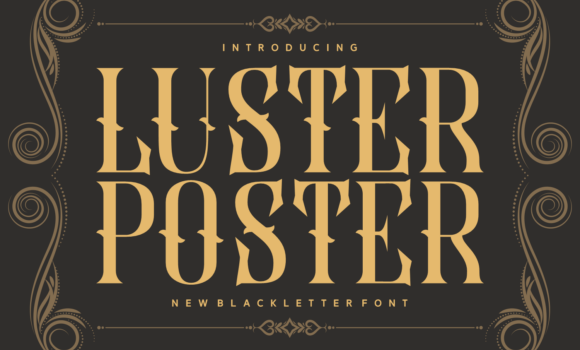 Luster Poster Font - Featured Image