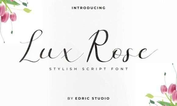Lux Rose Font Fonts Free Download Lux Rose Font - Featured Image