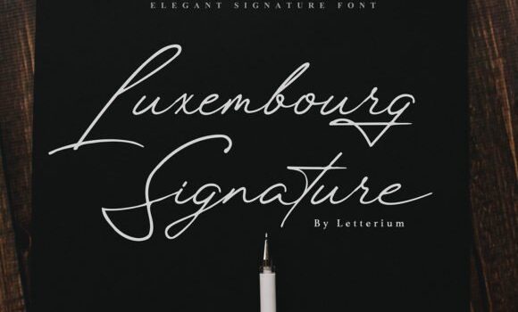 Luxembourg Signature Font Fonts Free Download Luxembourg Signature Font - Featured Image