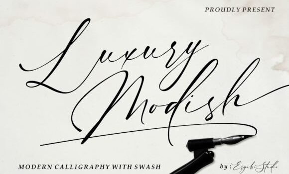 Luxury Modish Font - Featured Image
