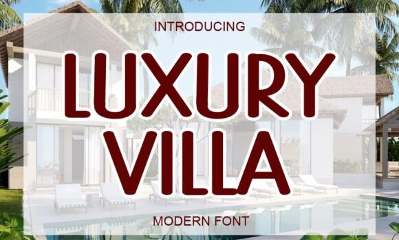 Luxury Villa Font - Featured Image