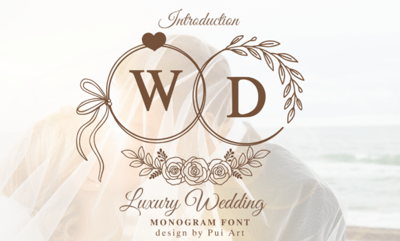 Luxury Wedding Monogram Font - Featured Image