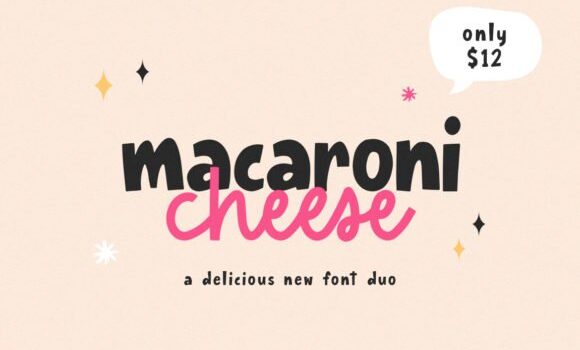 Macaroni Cheese Font - Featured Image