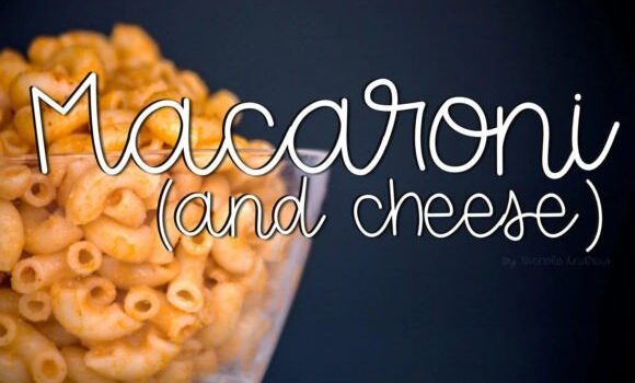 Macaroni and Cheese Font - Featured Image